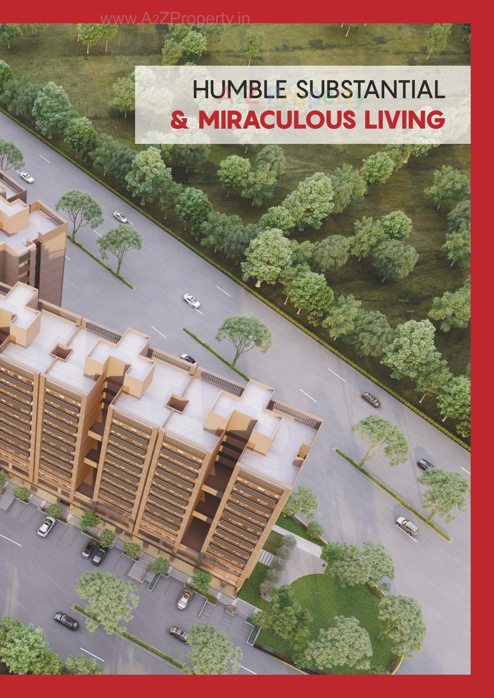3D Elevation of real estate project Navkar Heights located at Ognaj, Ahmedabad, Gujarat