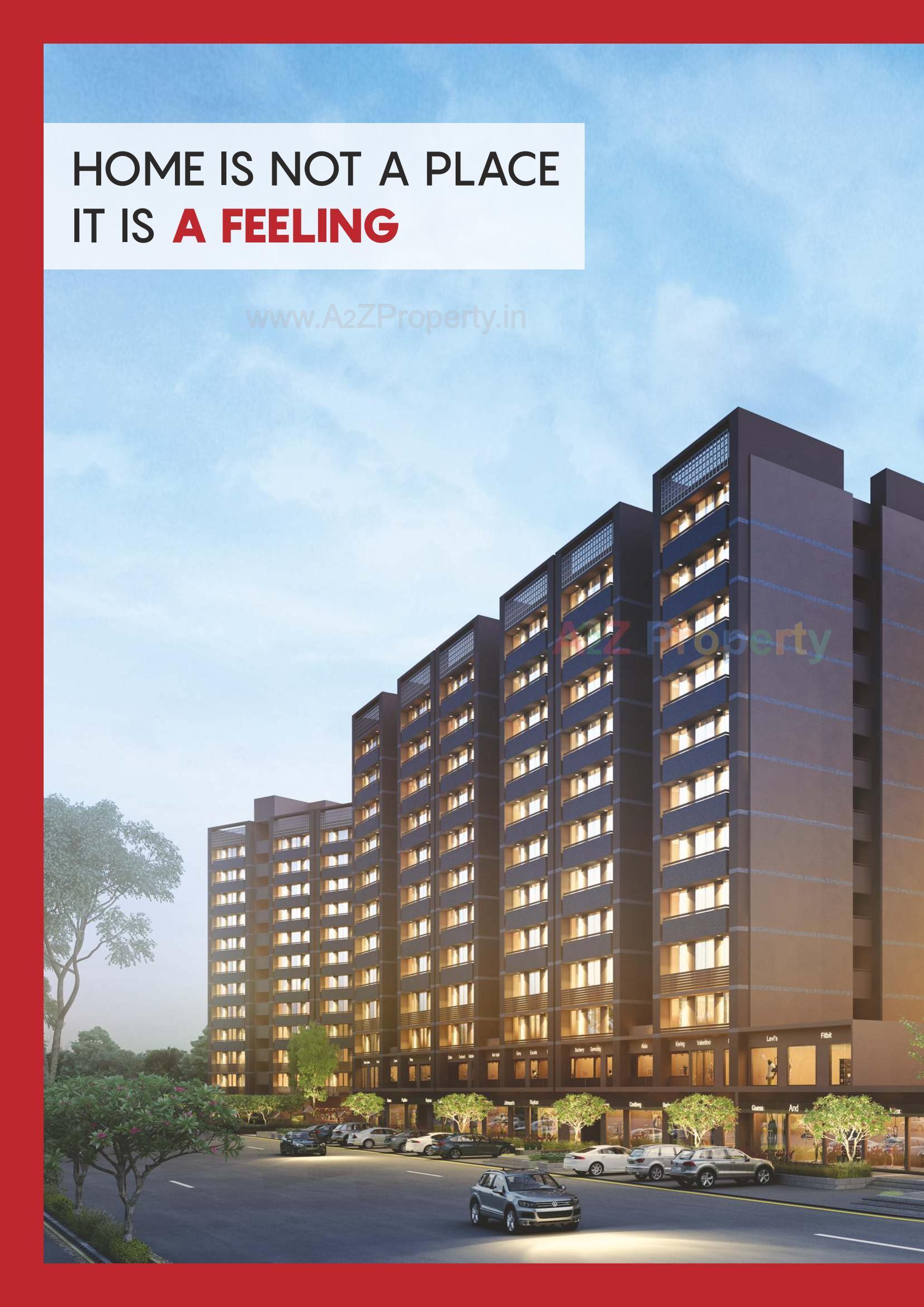 3D Elevation of real estate project Navkar Heights located at Ognaj, Ahmedabad, Gujarat