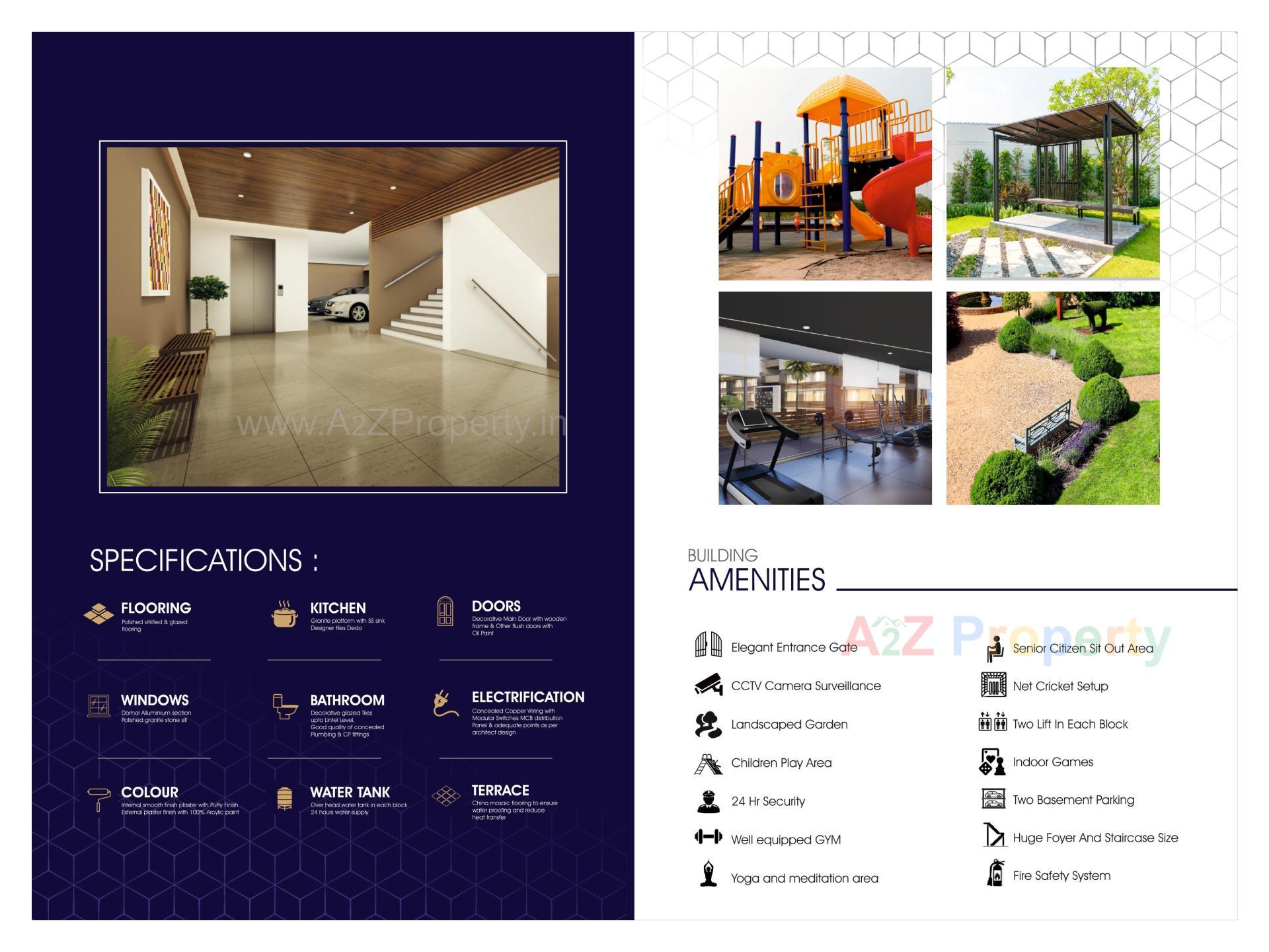  of real estate project Navkar Heights located at Ognaj, Ahmedabad, Gujarat