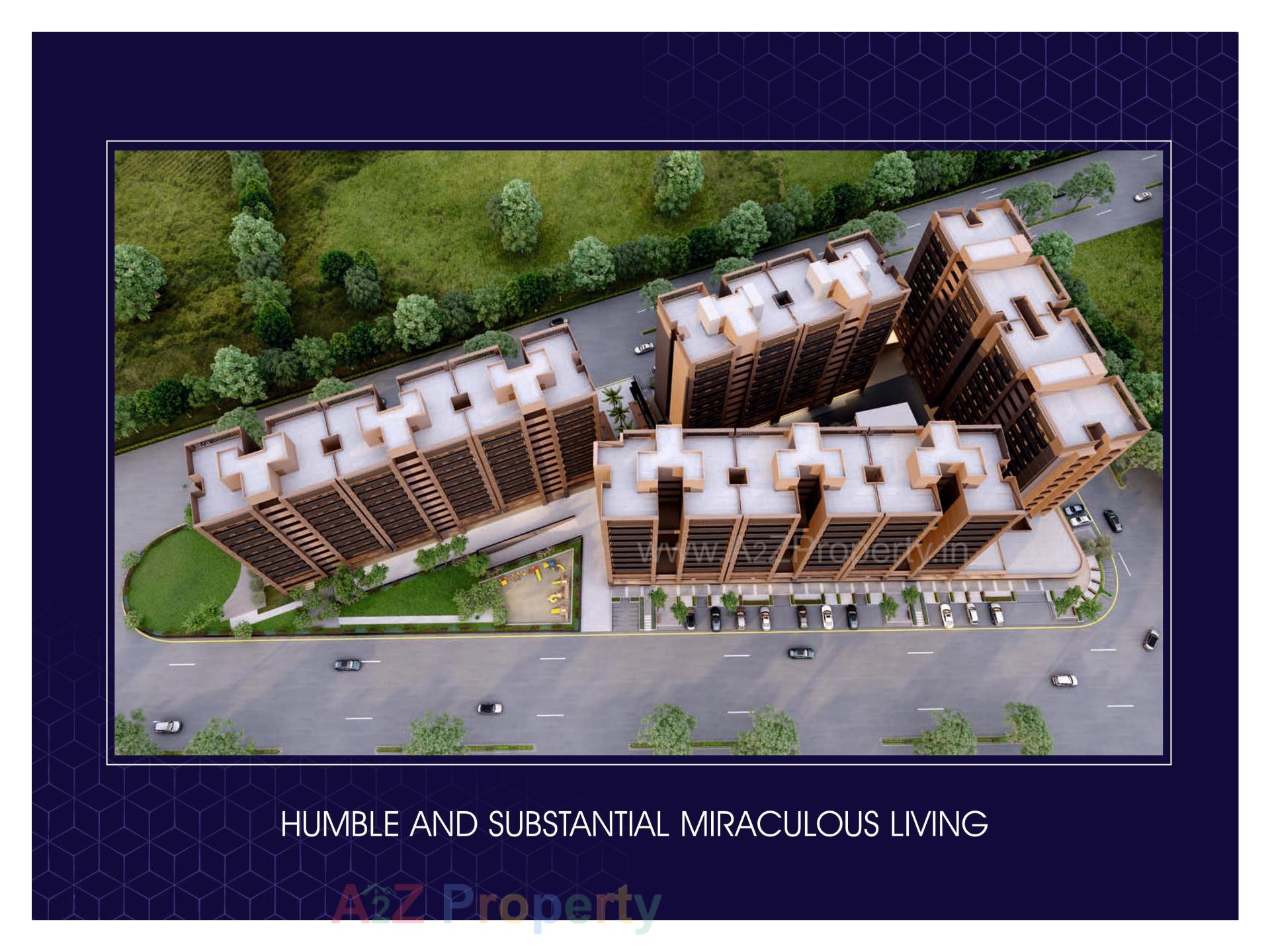 3D Elevation of real estate project Navkar Heights located at Ognaj, Ahmedabad, Gujarat