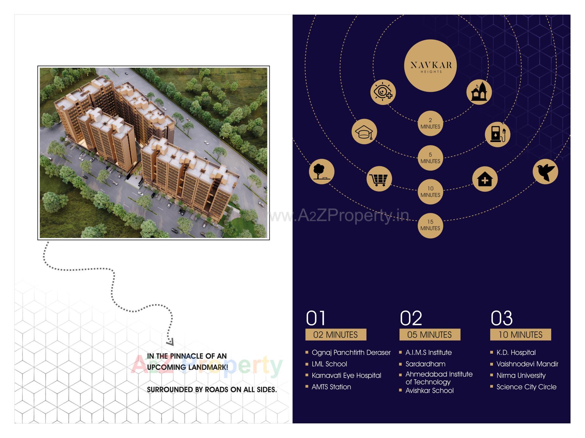  of real estate project Navkar Heights located at Ognaj, Ahmedabad, Gujarat