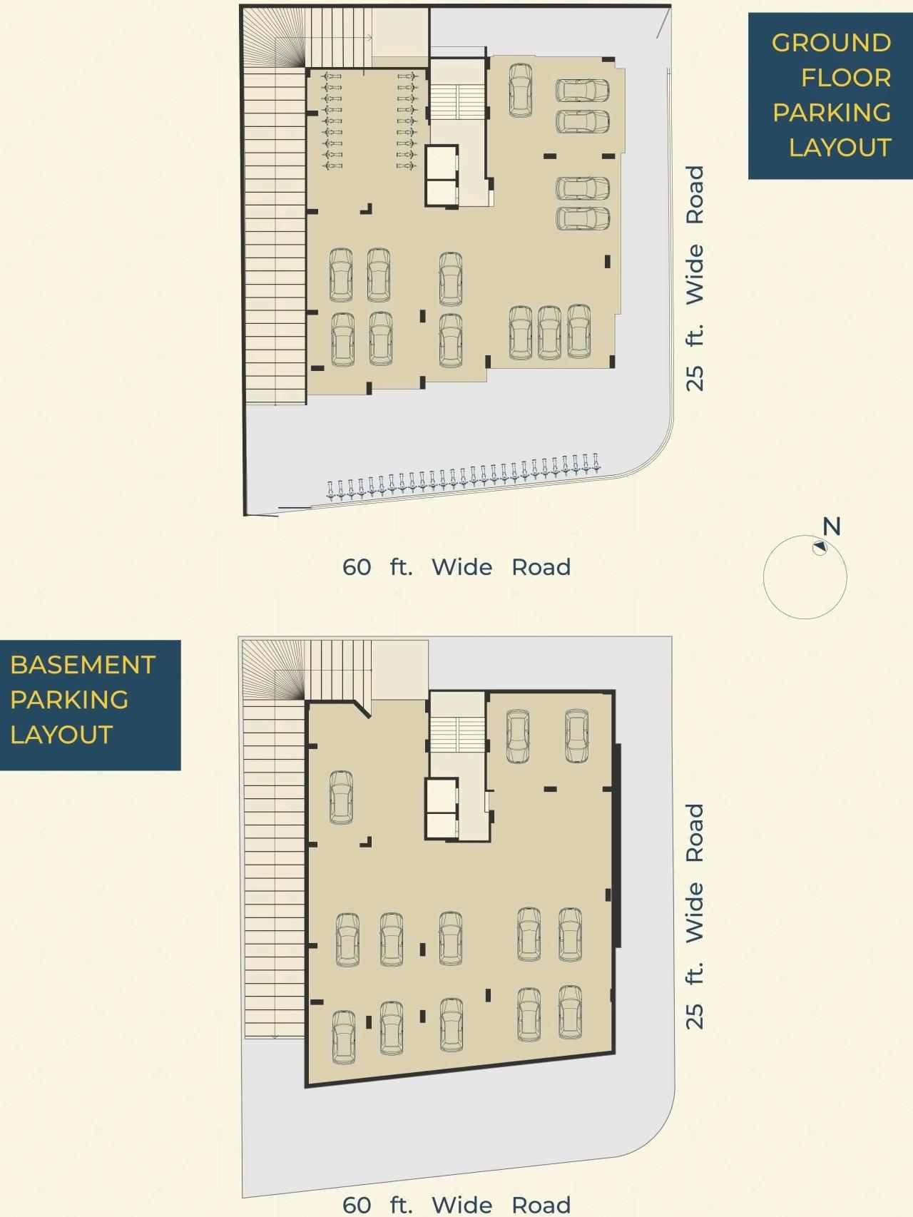 Layout of real estate project Navmangal Flat located at Vasna, Ahmedabad, Gujarat