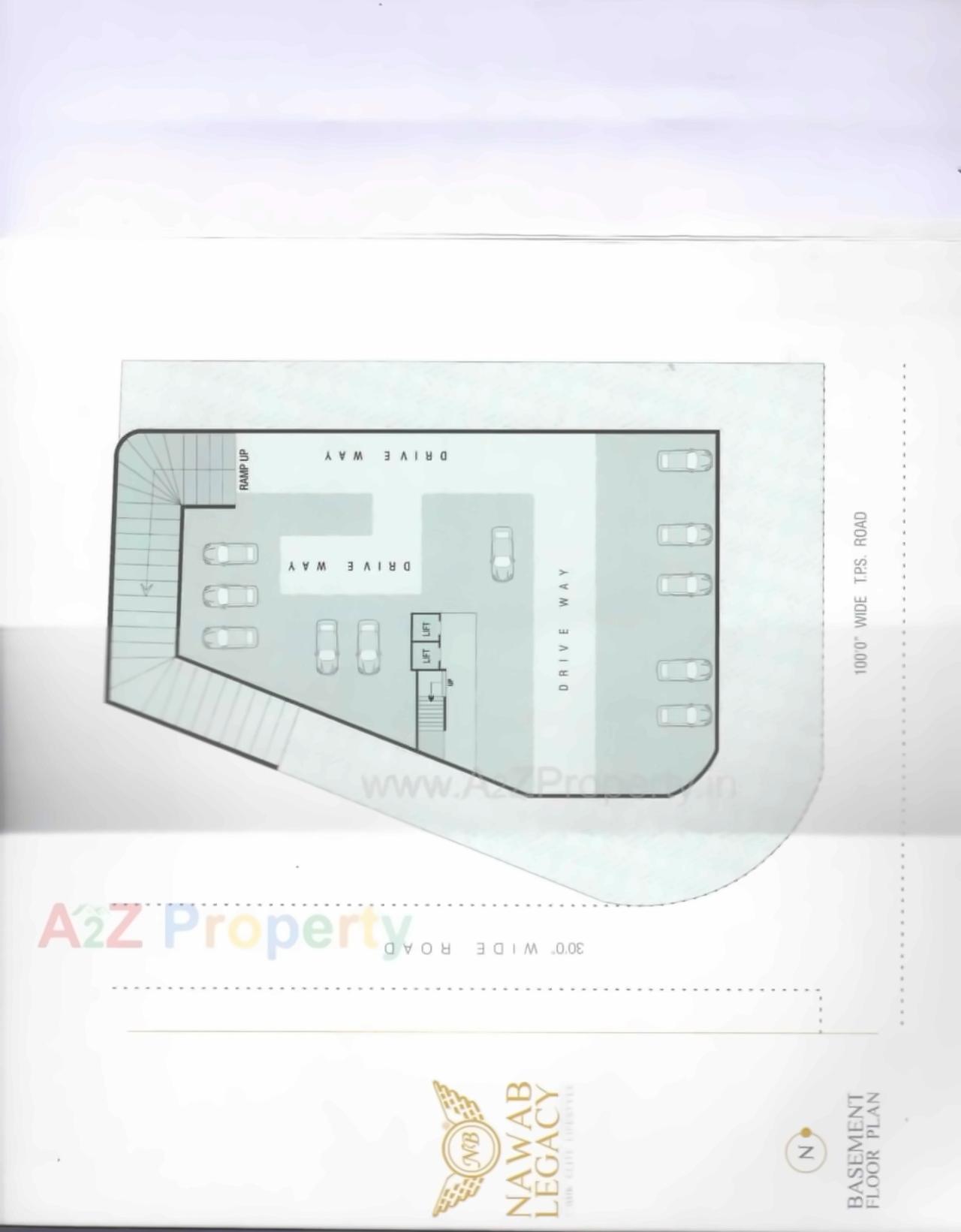 Layout of real estate project Nawab Legacy located at Danilimda, Ahmedabad, Gujarat