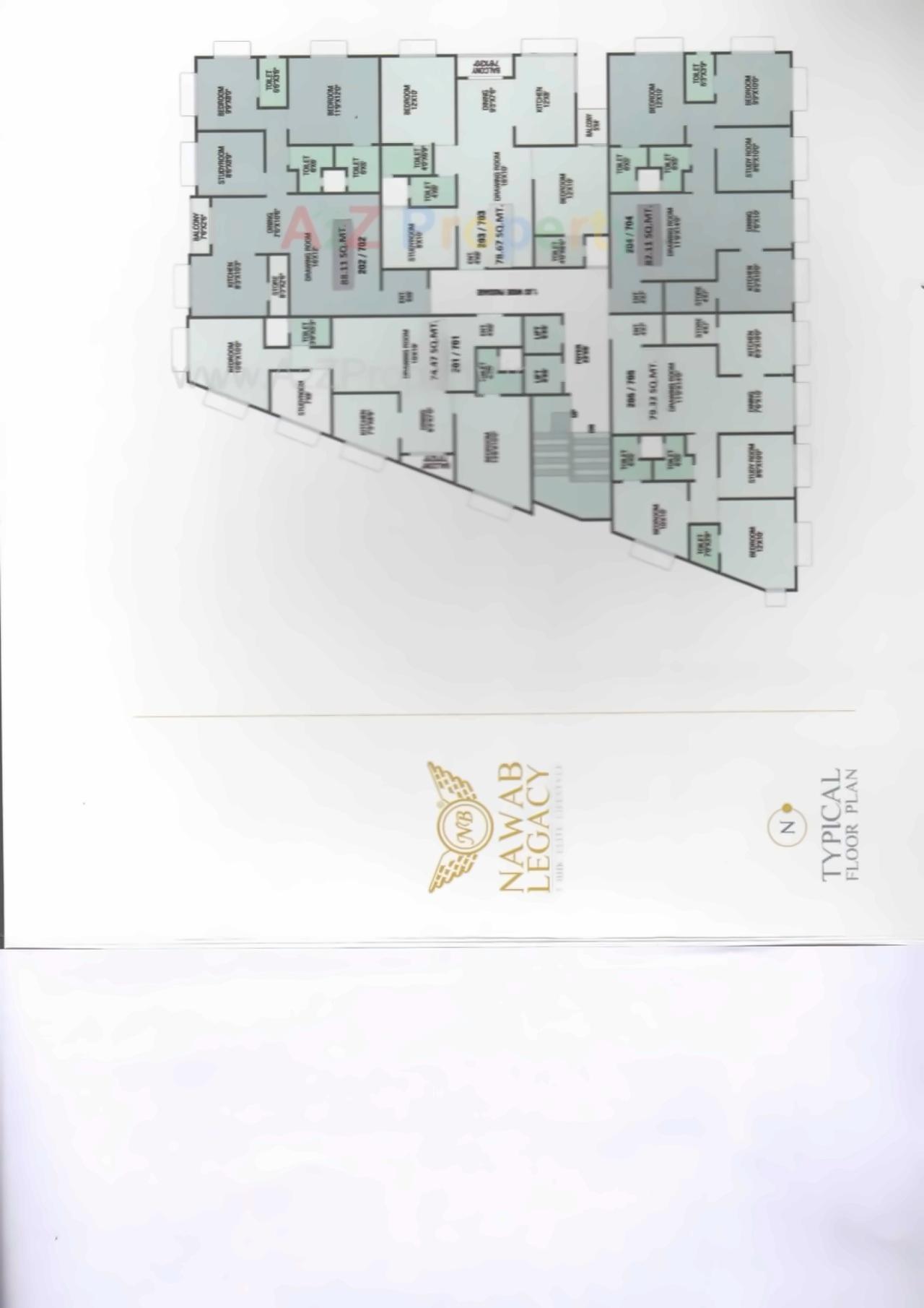 Layout of real estate project Nawab Legacy located at Danilimda, Ahmedabad, Gujarat