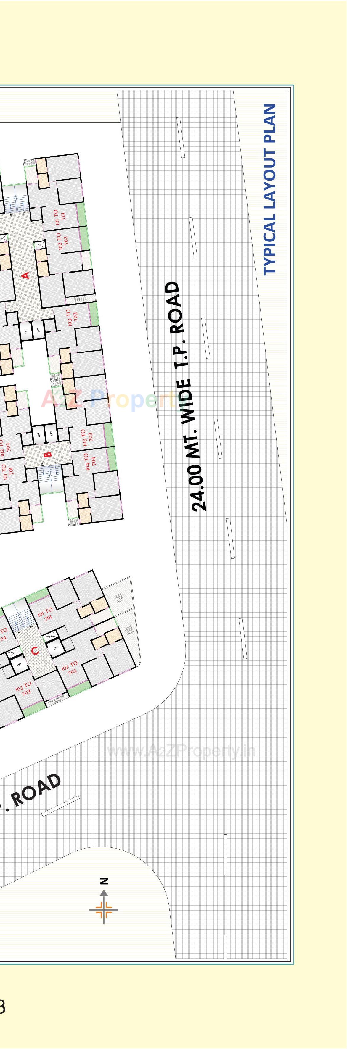 Layout of real estate project Nb Sky located at Ahmedabad, Ahmedabad, Gujarat