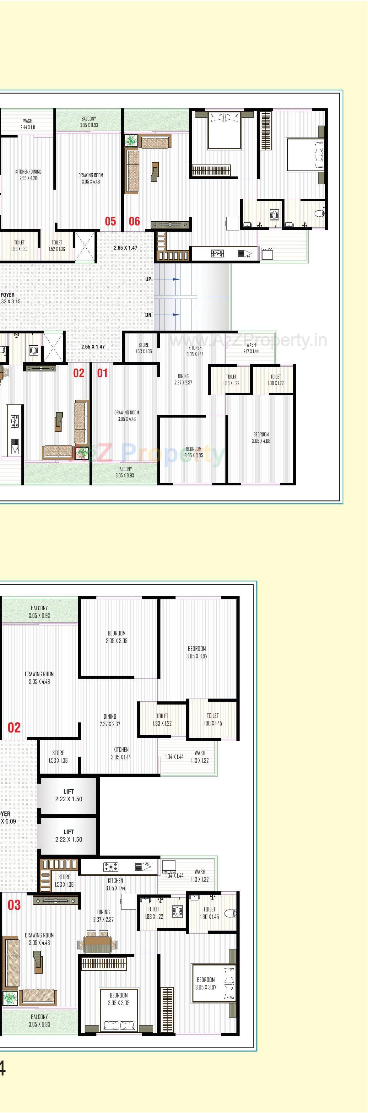 Layout of real estate project Nb Sky located at Ahmedabad, Ahmedabad, Gujarat