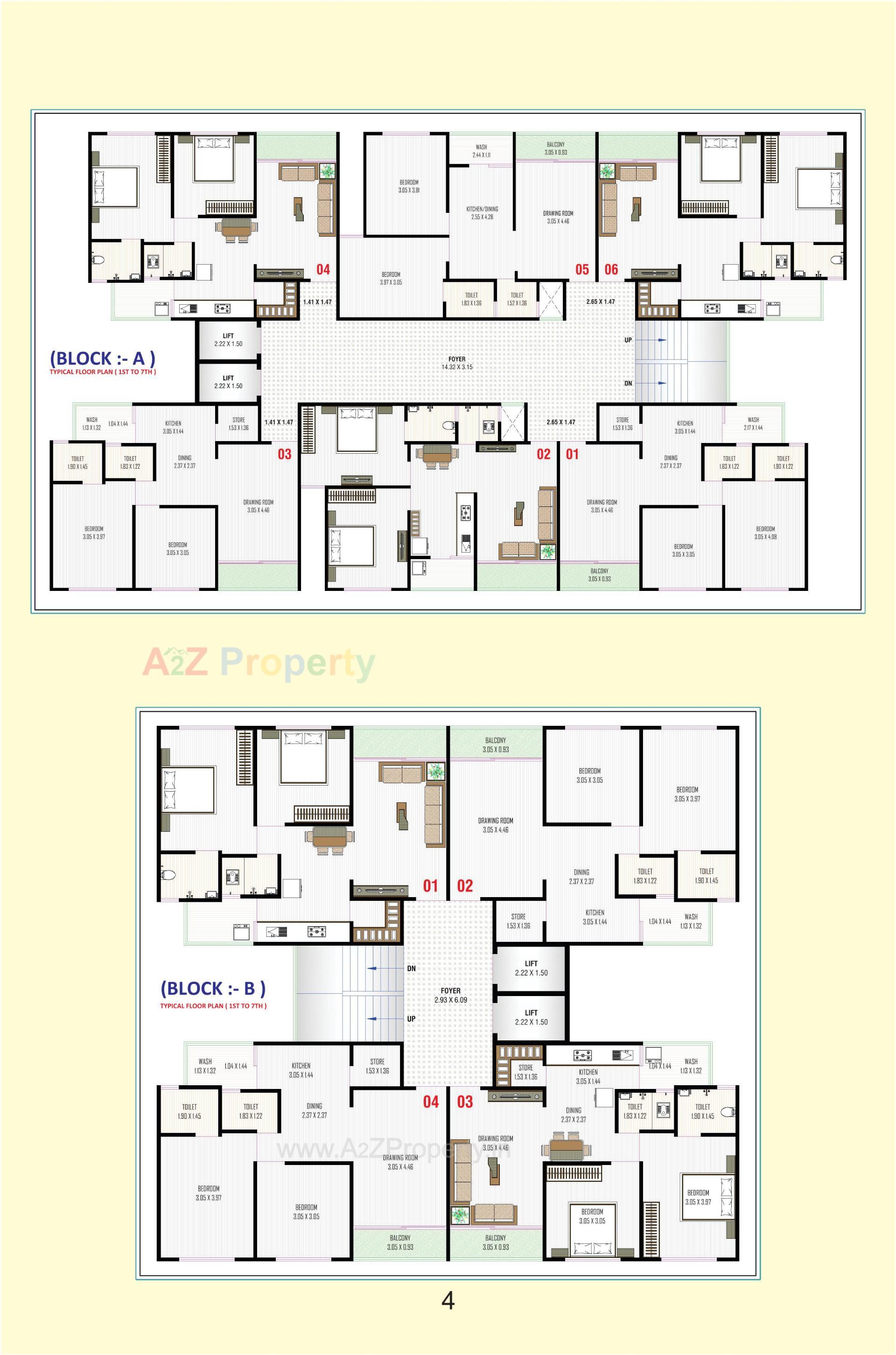 Layout of real estate project Nb Sky located at Ahmedabad, Ahmedabad, Gujarat