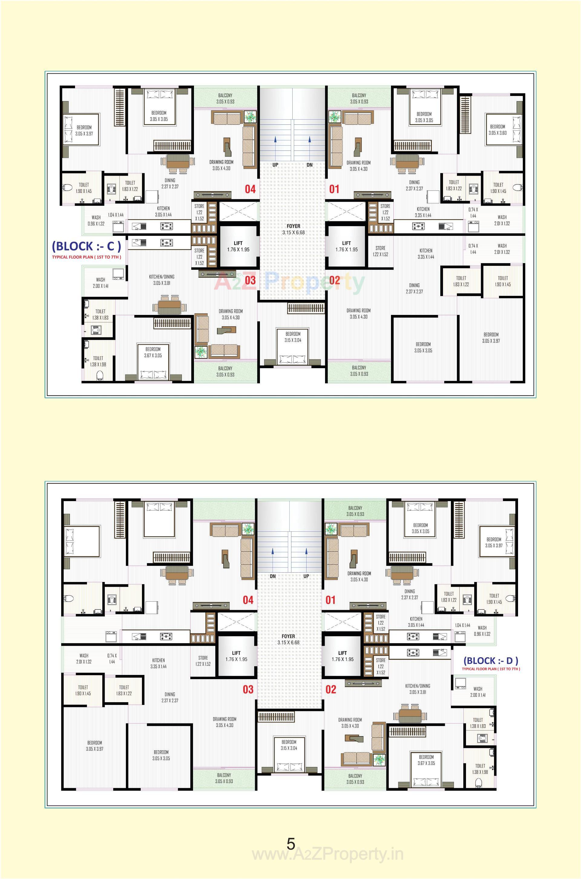 Layout of real estate project Nb Sky located at Ahmedabad, Ahmedabad, Gujarat