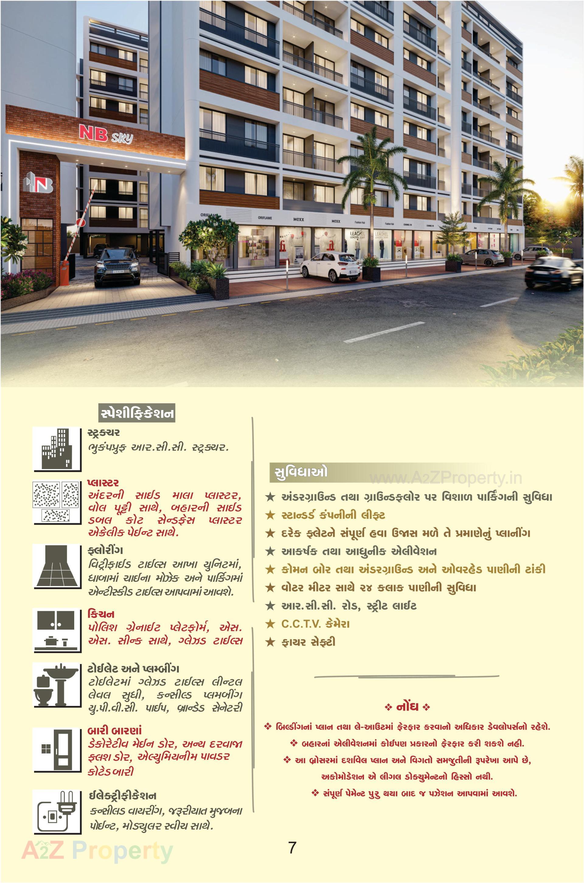 3D Elevation of real estate project Nb Sky located at Ahmedabad, Ahmedabad, Gujarat