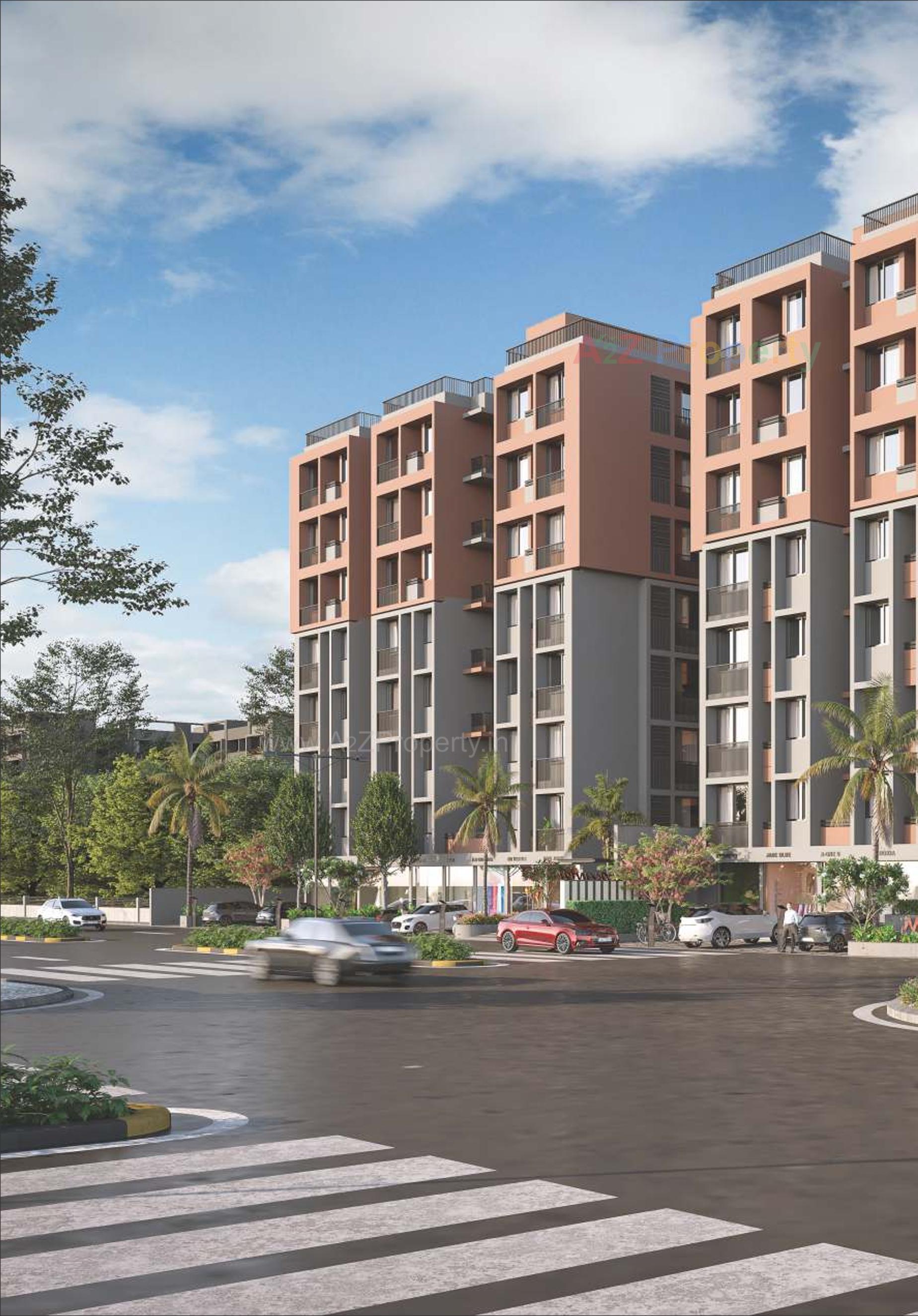 3D Elevation of real estate project Neelkanth Greens located at Vatva, Ahmedabad, Gujarat