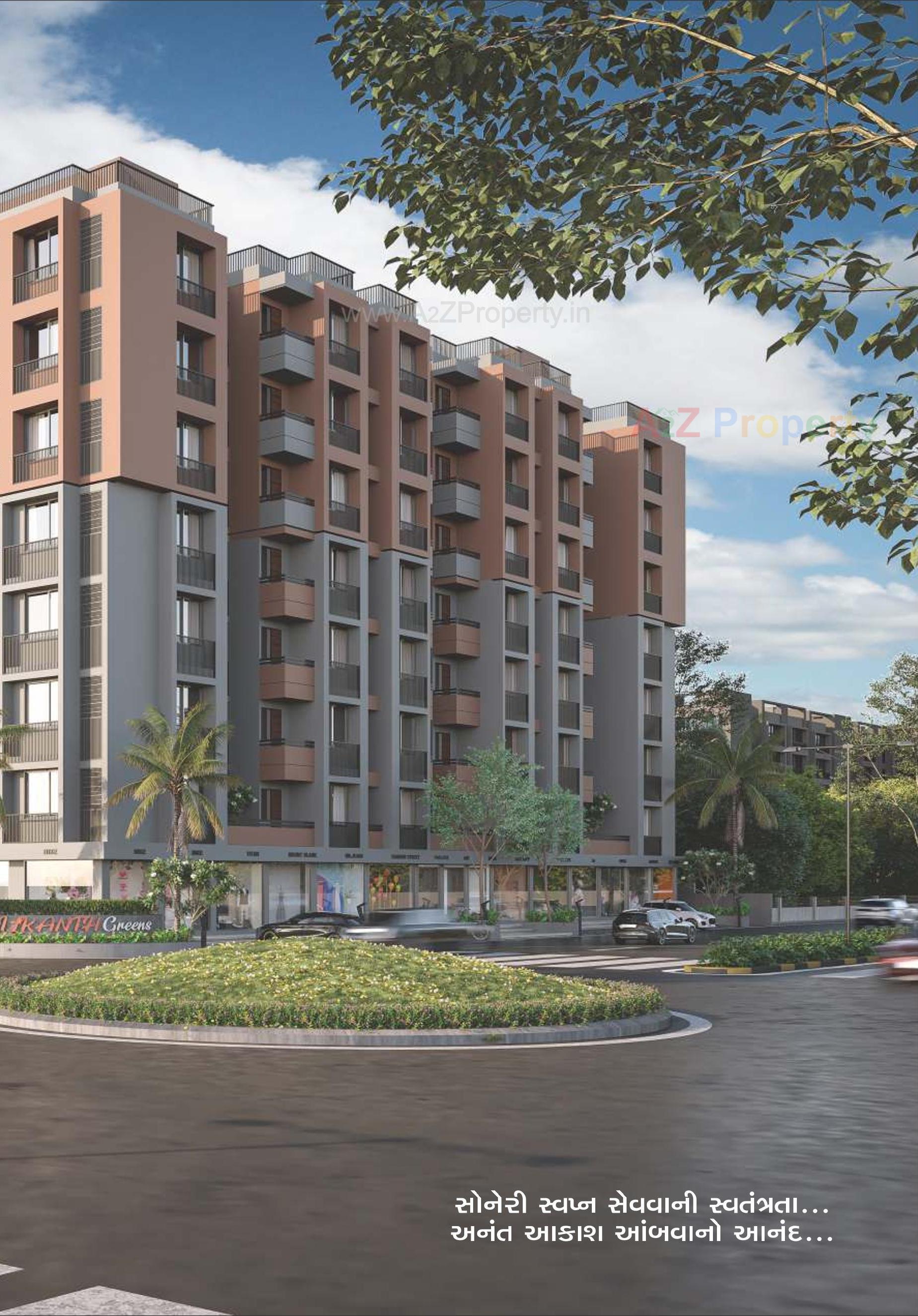 3D Elevation of real estate project Neelkanth Greens located at Vatva, Ahmedabad, Gujarat