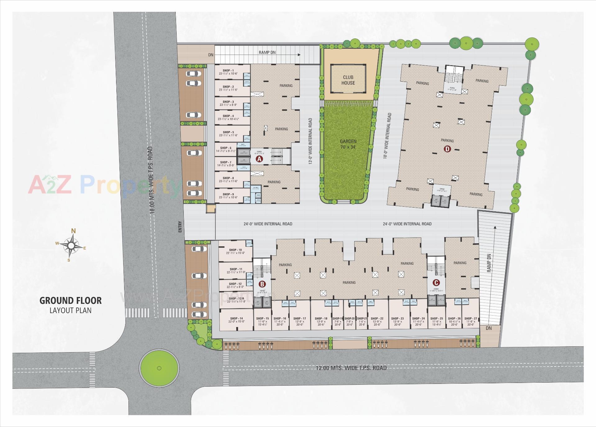 Layout of real estate project Neelkanth Greens located at Vatva, Ahmedabad, Gujarat