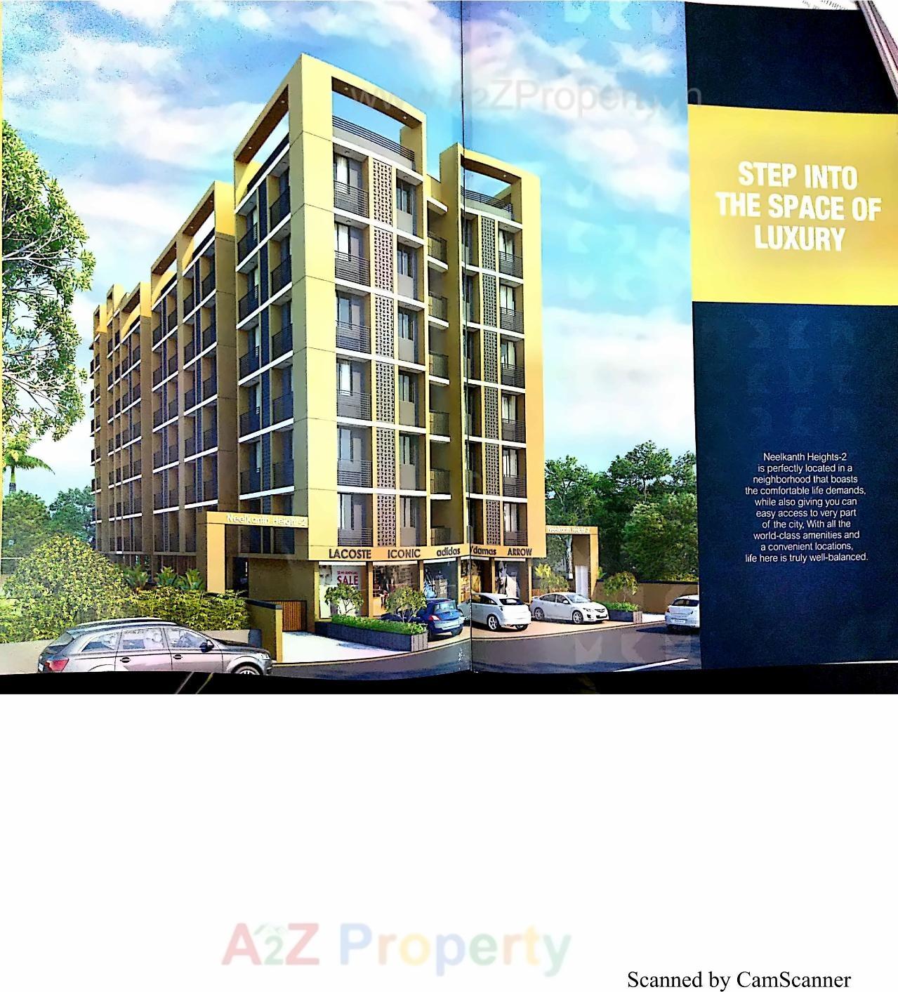 3D Elevation of real estate project Neelkanth Heights located at Vatva, Ahmedabad, Gujarat