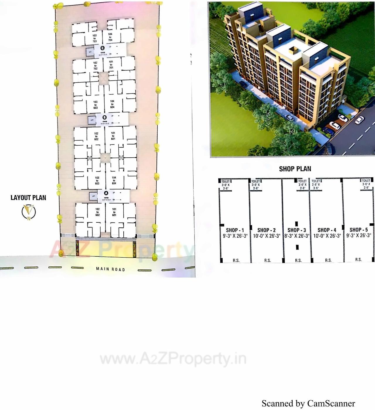 Layout of real estate project Neelkanth Heights located at Vatva, Ahmedabad, Gujarat