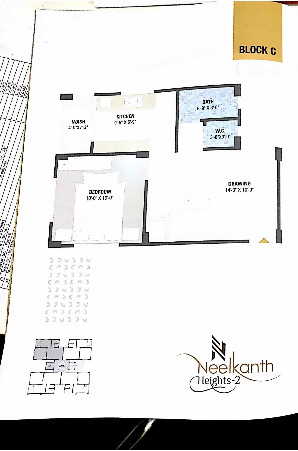 Layout of real estate project Neelkanth Heights located at Vatva, Ahmedabad, Gujarat