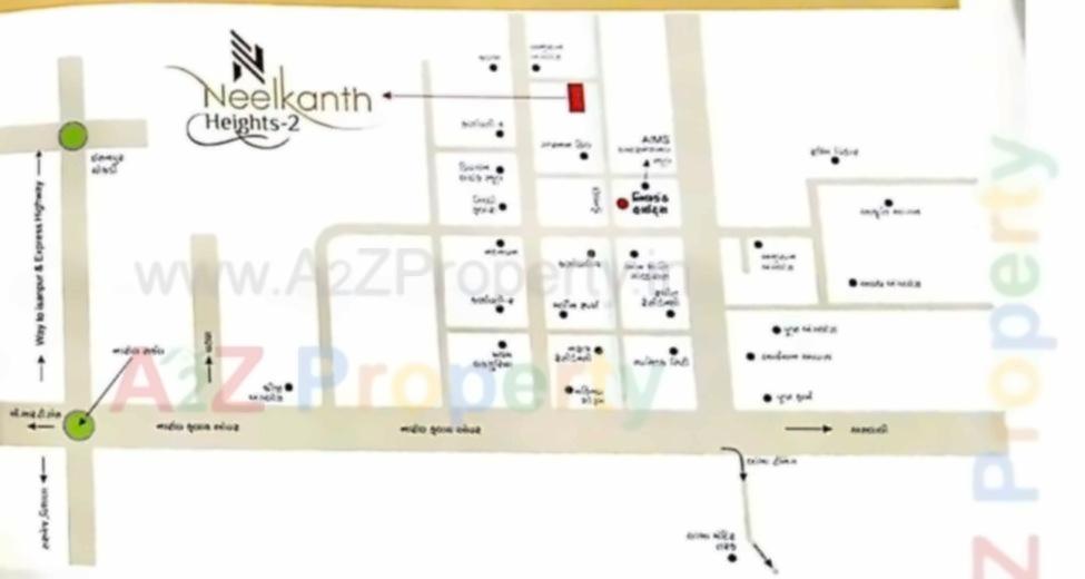 Layout of real estate project Neelkanth Heights located at Vatva, Ahmedabad, Gujarat