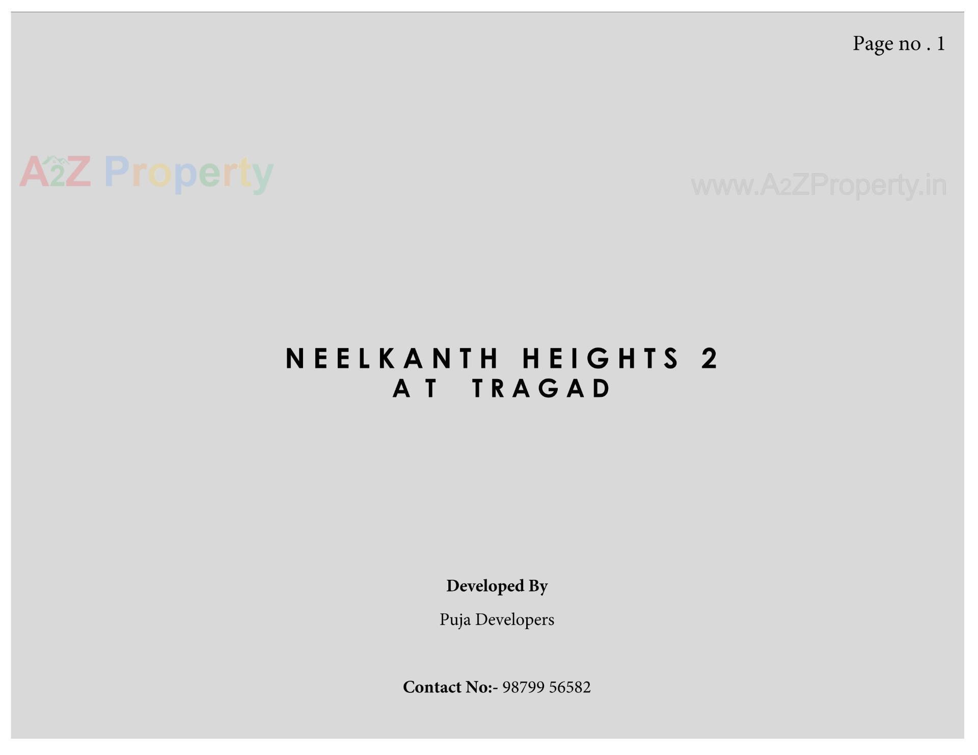  of real estate project Neelkanth Heights located at Tragad, Ahmedabad, Gujarat