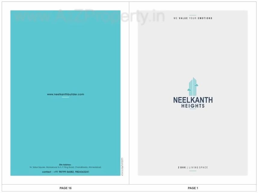 of real estate project Neelkanth Heights located at Zundal, Ahmedabad, Gujarat