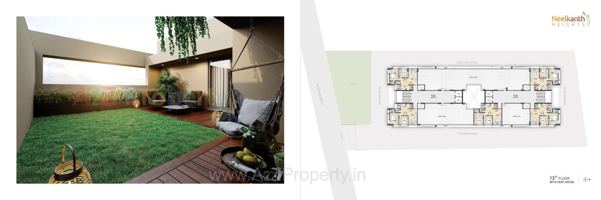 Layout of real estate project Neelkanth Heights located at Sanand, Ahmedabad, Gujarat