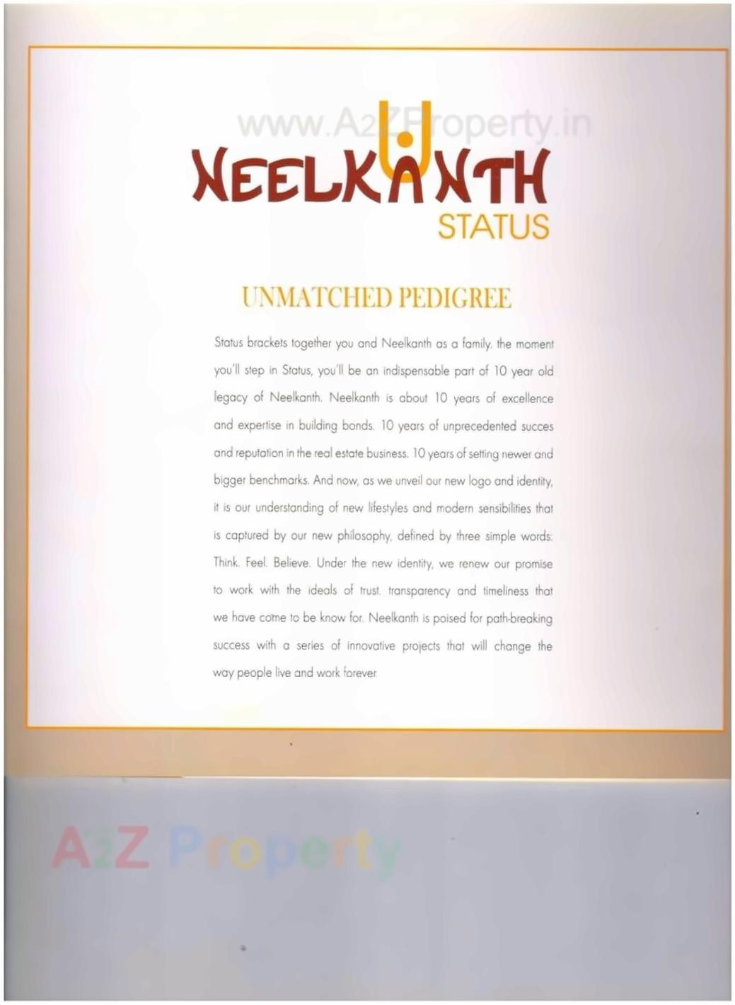  of real estate project Neelkanth Status located at Sardarnagar, Ahmedabad, Gujarat