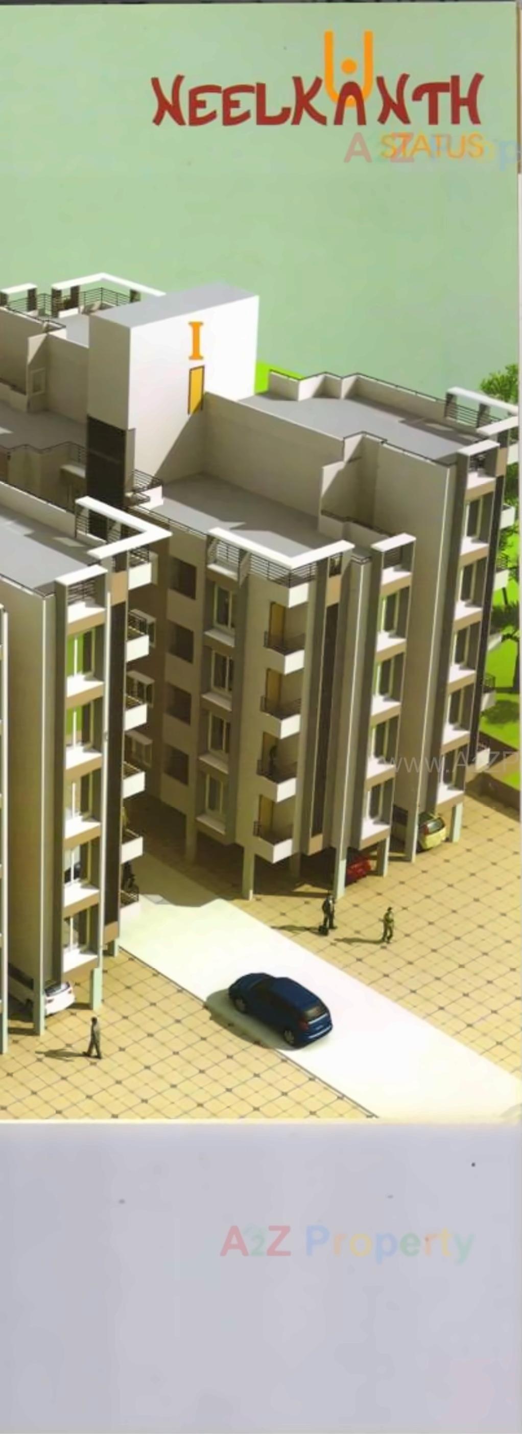3D Elevation of real estate project Neelkanth Status located at Sardarnagar, Ahmedabad, Gujarat