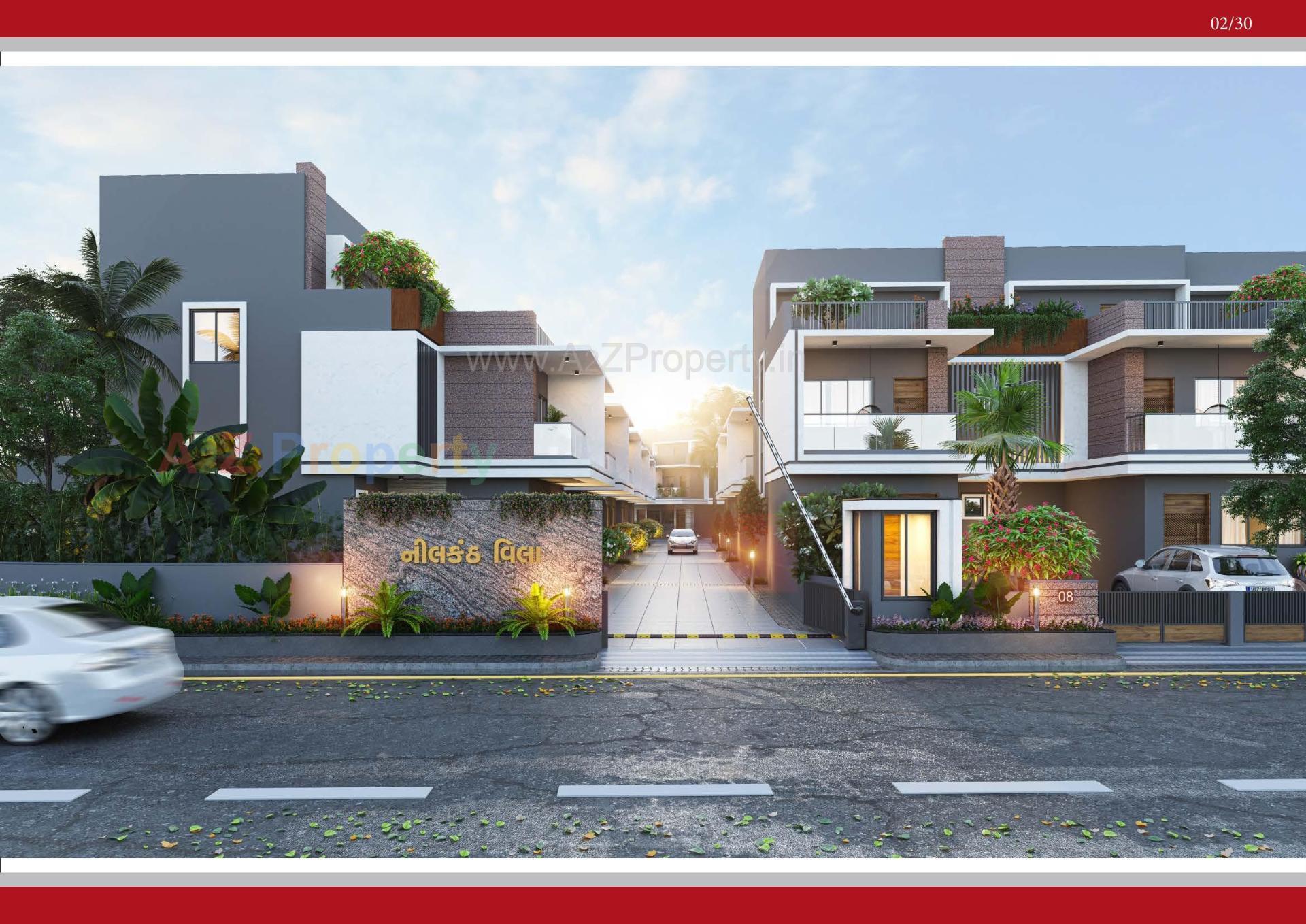 3D Elevation of real estate project Neelkanth Villa located at Ahmedabad, Ahmedabad, Gujarat