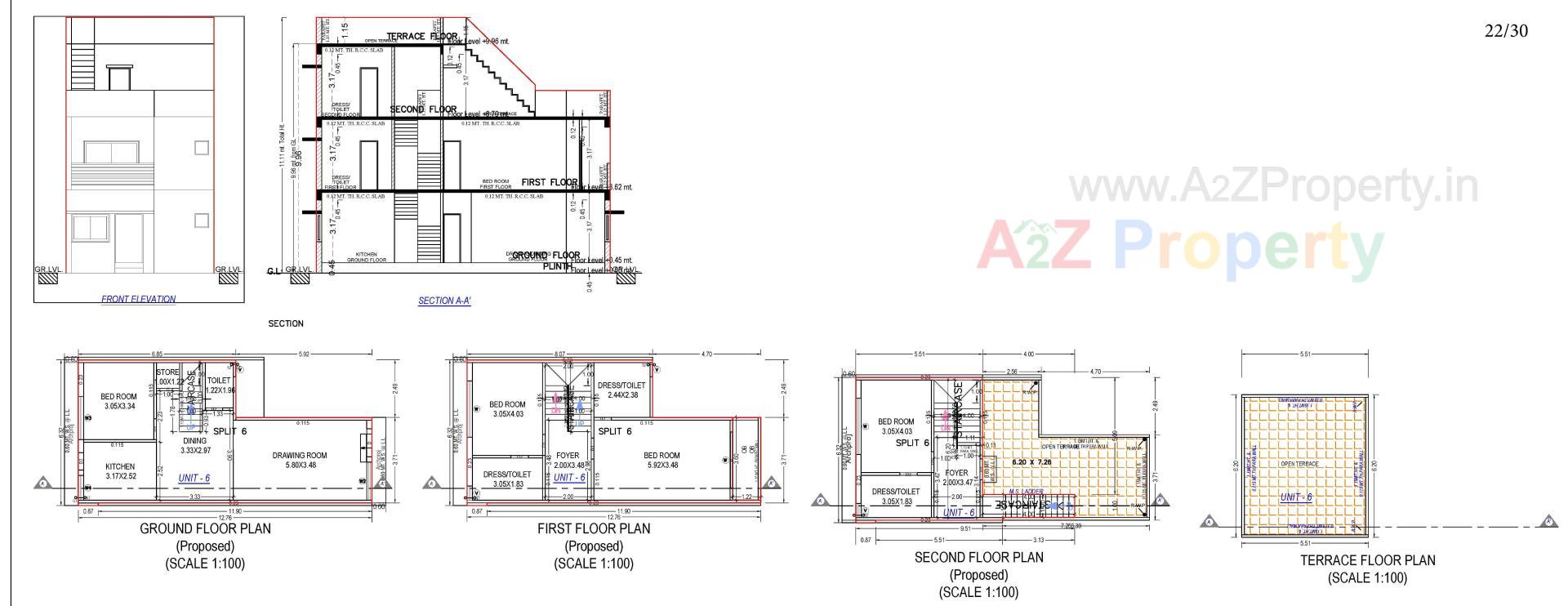 Layout of real estate project Neelkanth Villa located at Ahmedabad, Ahmedabad, Gujarat