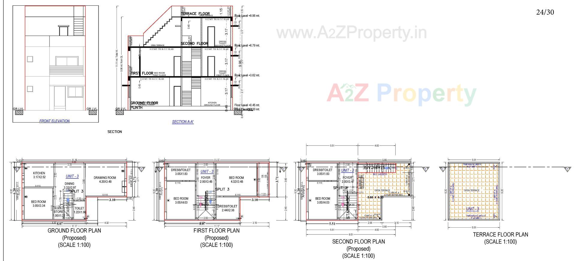 Layout of real estate project Neelkanth Villa located at Ahmedabad, Ahmedabad, Gujarat