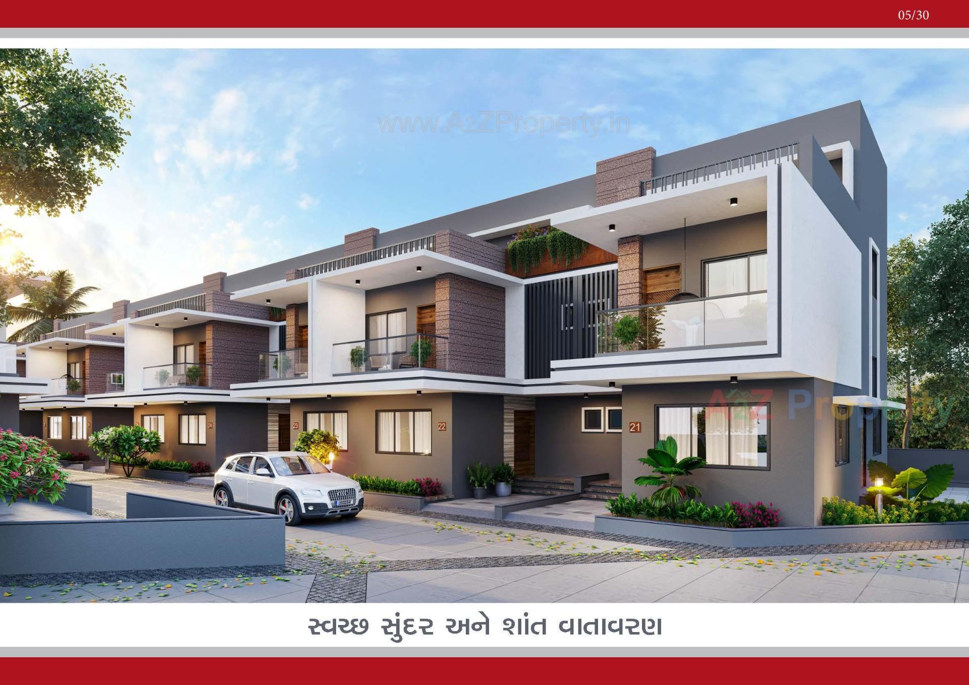 3D Elevation of real estate project Neelkanth Villa located at Ahmedabad, Ahmedabad, Gujarat