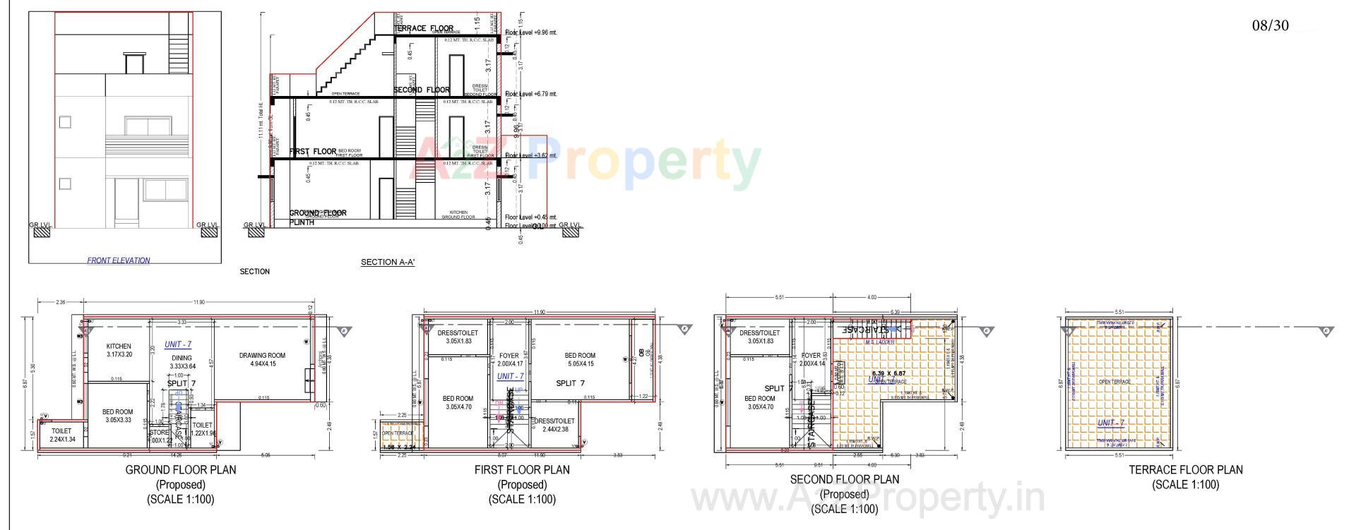 Layout of real estate project Neelkanth Villa located at Ahmedabad, Ahmedabad, Gujarat