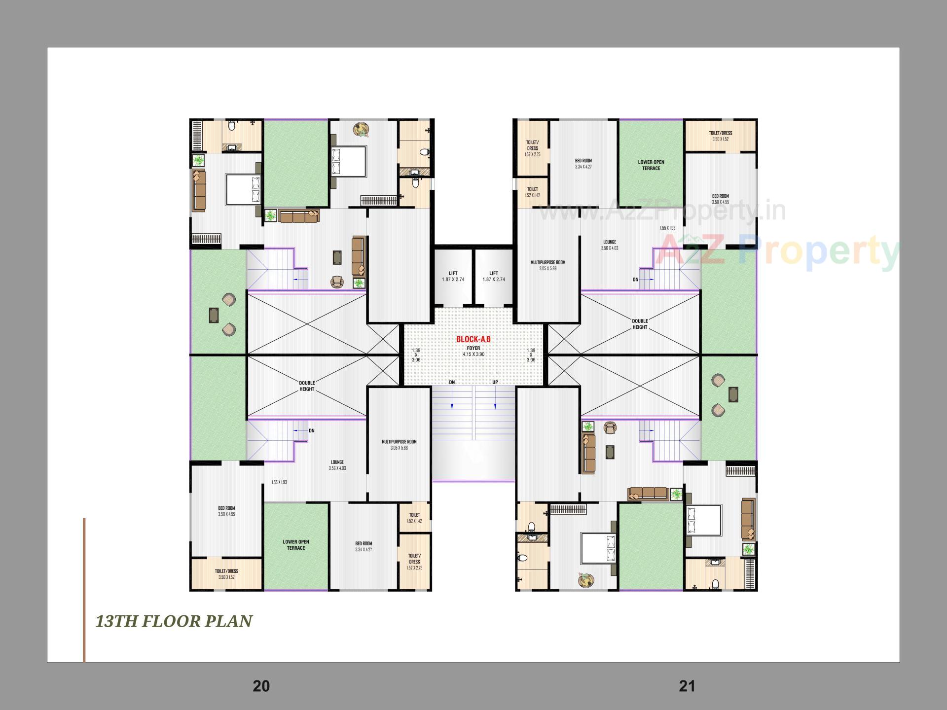 Layout of real estate project Nest Elina located at Nikol, Ahmedabad, Gujarat