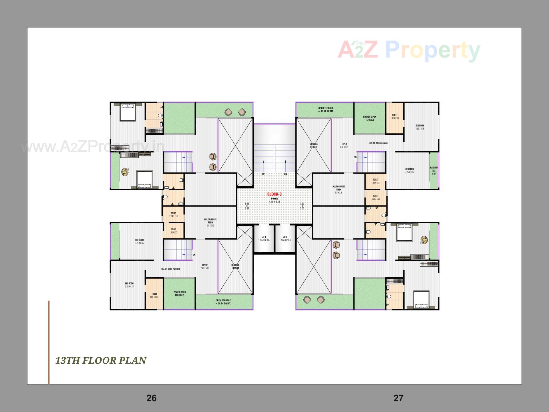 Layout of real estate project Nest Elina located at Nikol, Ahmedabad, Gujarat