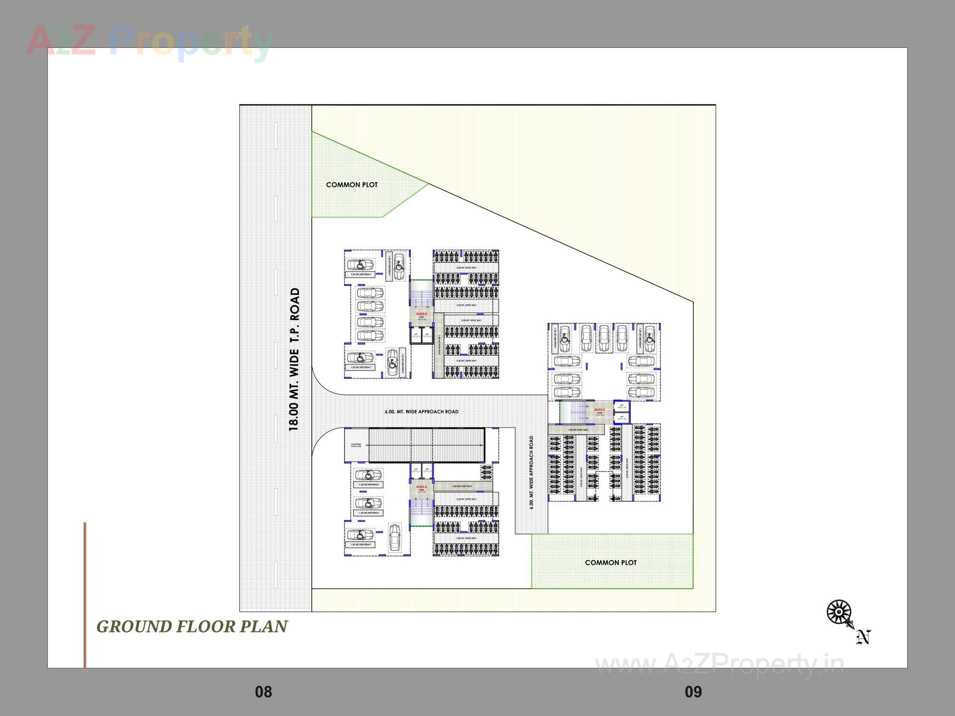 Layout of real estate project Nest Elina located at Nikol, Ahmedabad, Gujarat