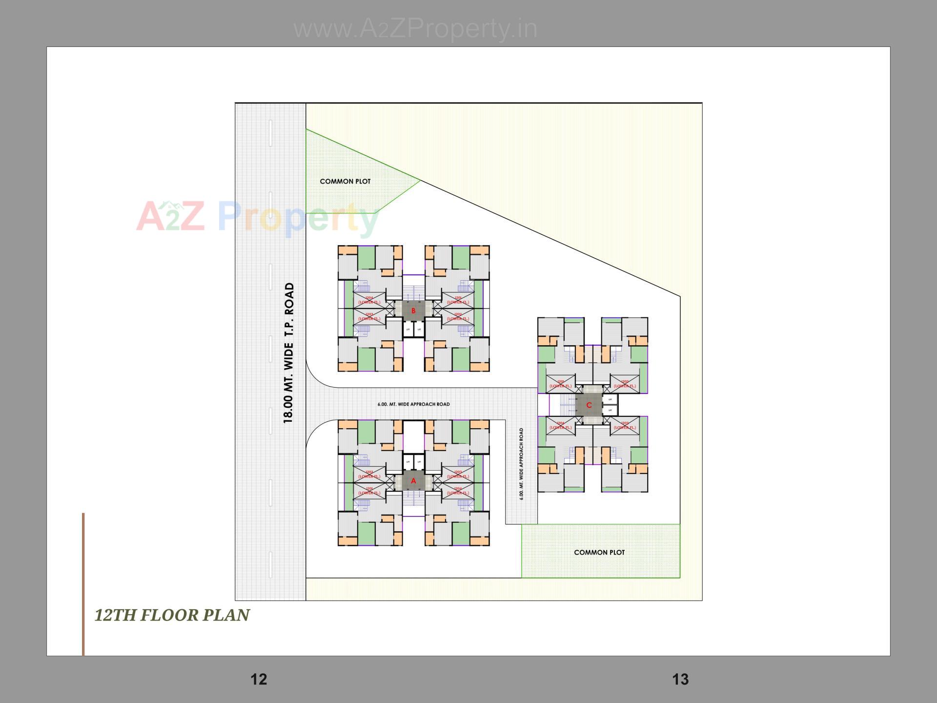 Layout of real estate project Nest Elina located at Nikol, Ahmedabad, Gujarat