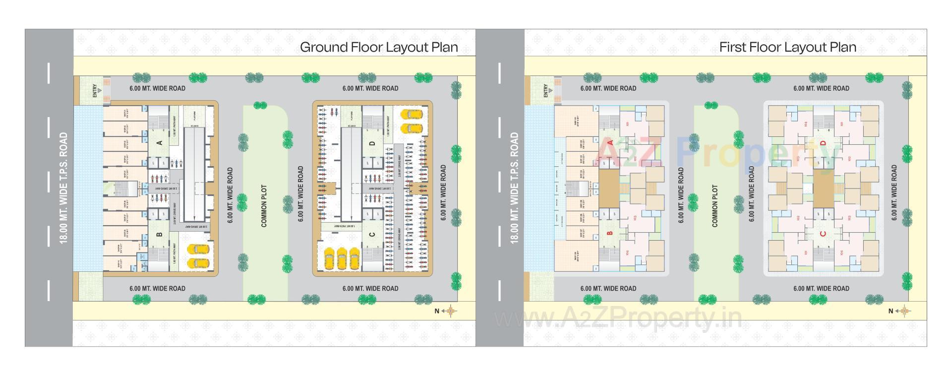 Layout of real estate project Nest Infinity located at Nikol, Ahmedabad, Gujarat