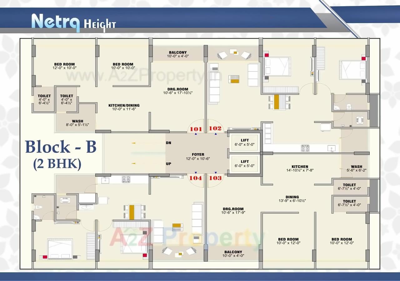 Layout of real estate project Netra Heights located at Nikol, Ahmedabad, Gujarat