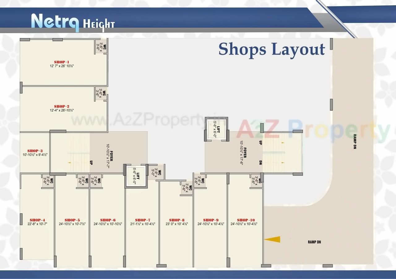 Layout of real estate project Netra Heights located at Nikol, Ahmedabad, Gujarat