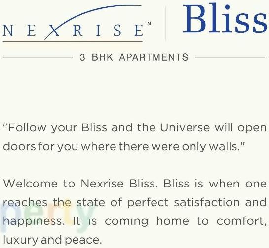  of real estate project Nexrise Bliss located at City, Ahmedabad, Gujarat
