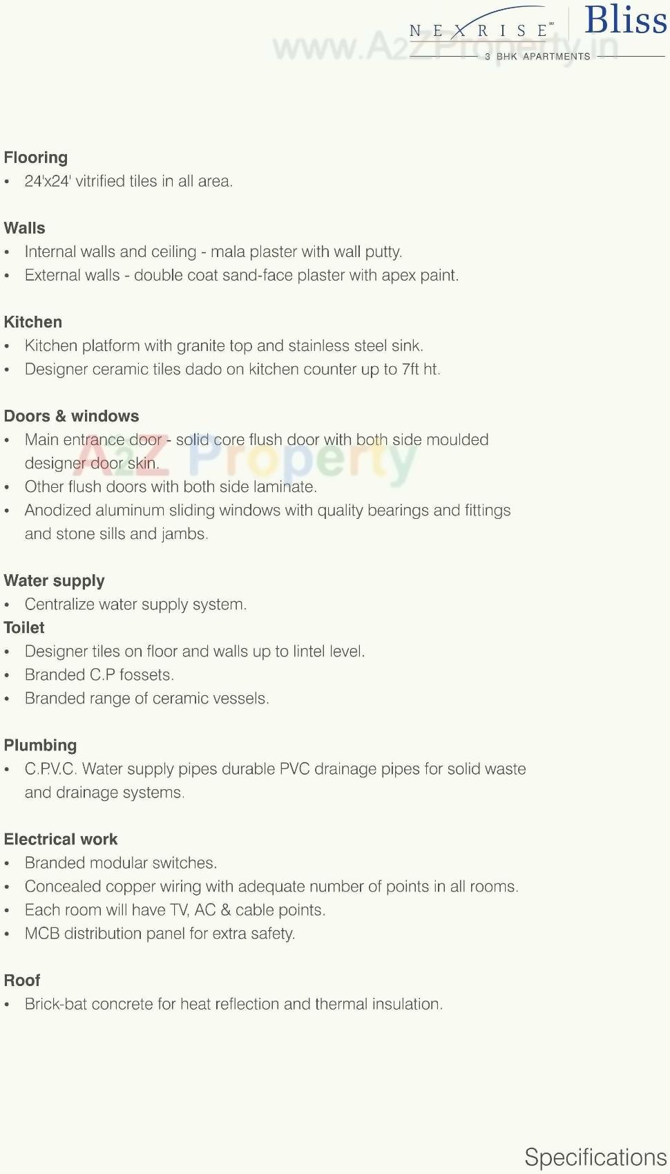  of real estate project Nexrise Bliss located at City, Ahmedabad, Gujarat