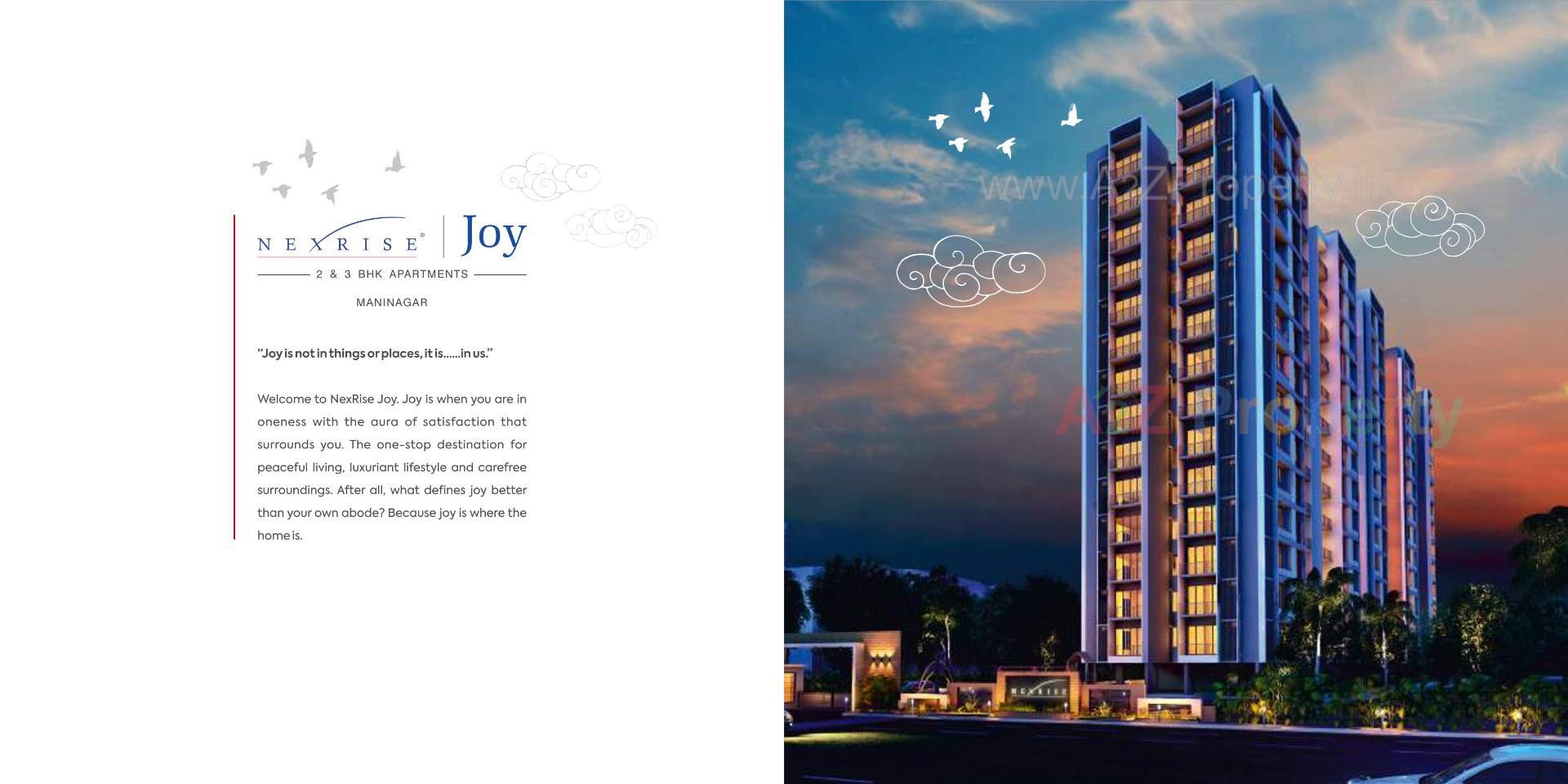 3D Elevation of real estate project Nexrise Joy located at Ahmedabad, Ahmedabad, Gujarat