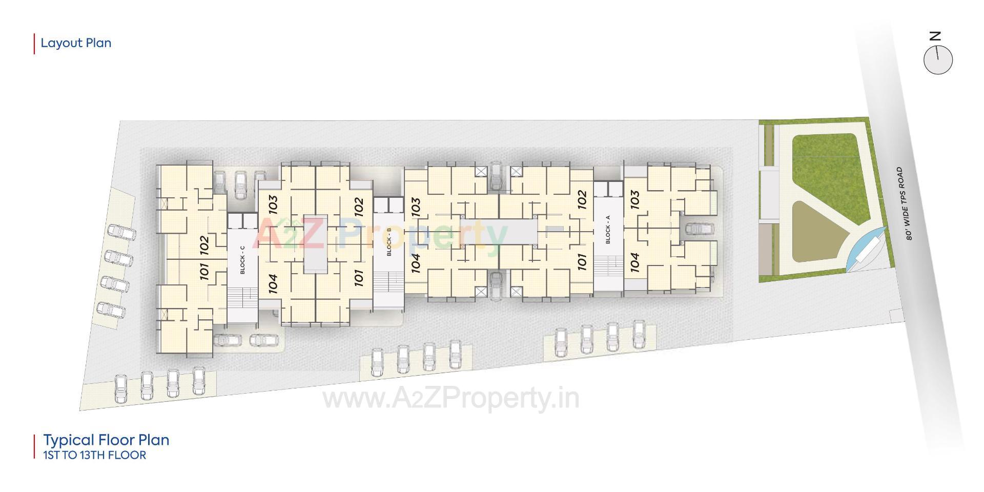 Layout of real estate project Nexrise Joy located at Ahmedabad, Ahmedabad, Gujarat