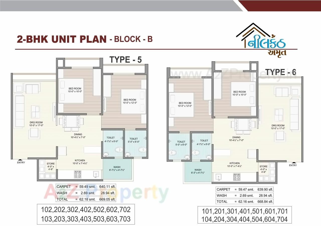 Layout of real estate project Nilkanth Amrut located at Vastral, Ahmedabad, Gujarat
