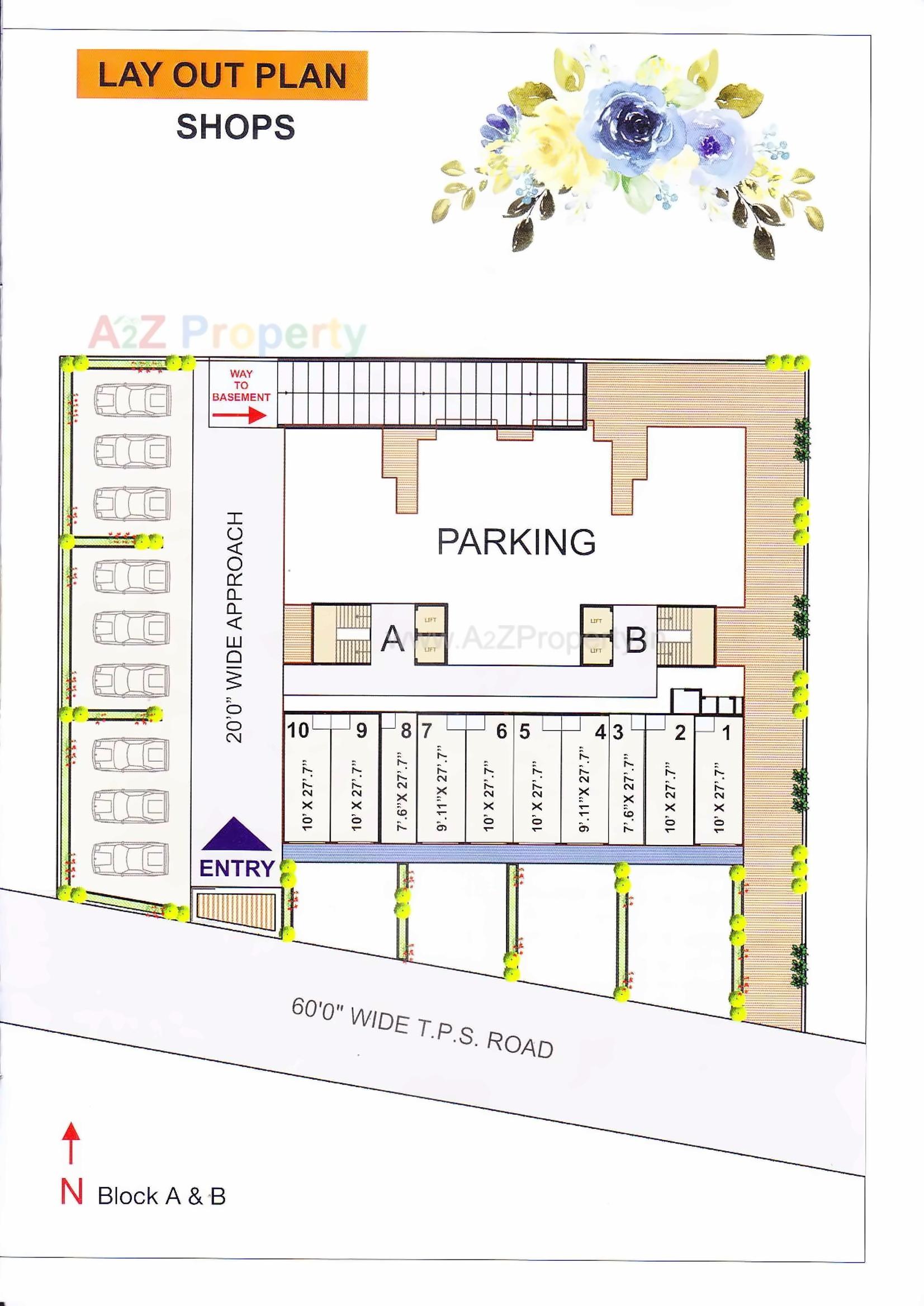 Layout of real estate project Nilkanth Avenue located at Ahmedabad, Ahmedabad, Gujarat