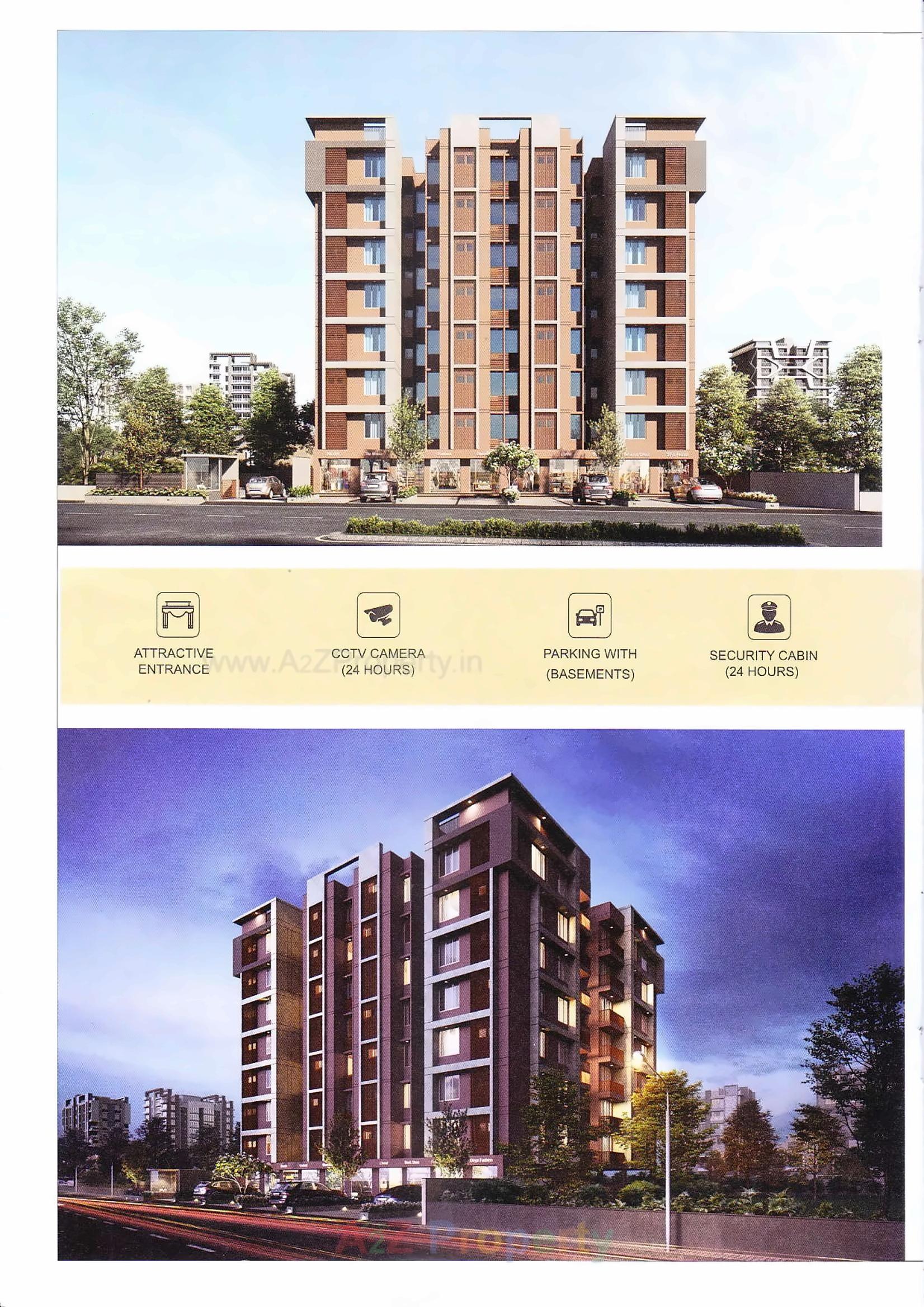 3D Elevation of real estate project Nilkanth Avenue located at Ahmedabad, Ahmedabad, Gujarat