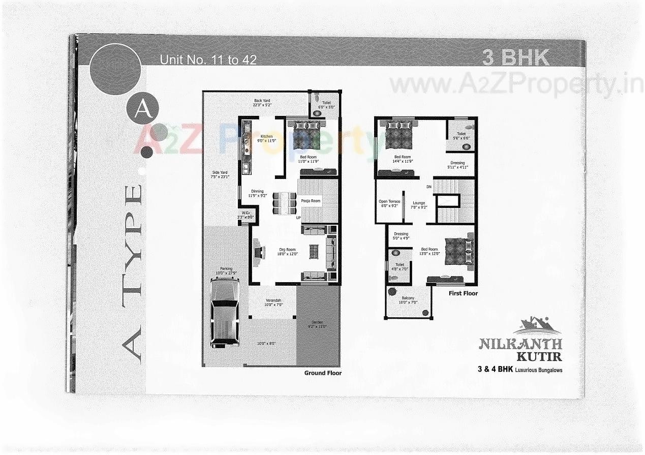 Layout of real estate project Nilkanth Kutir located at Vatva, Ahmedabad, Gujarat