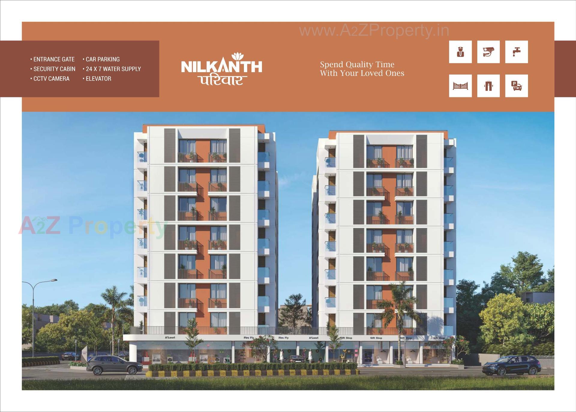 3D Elevation of real estate project Nilkanth Parivar located at Vastral, Ahmedabad, Gujarat