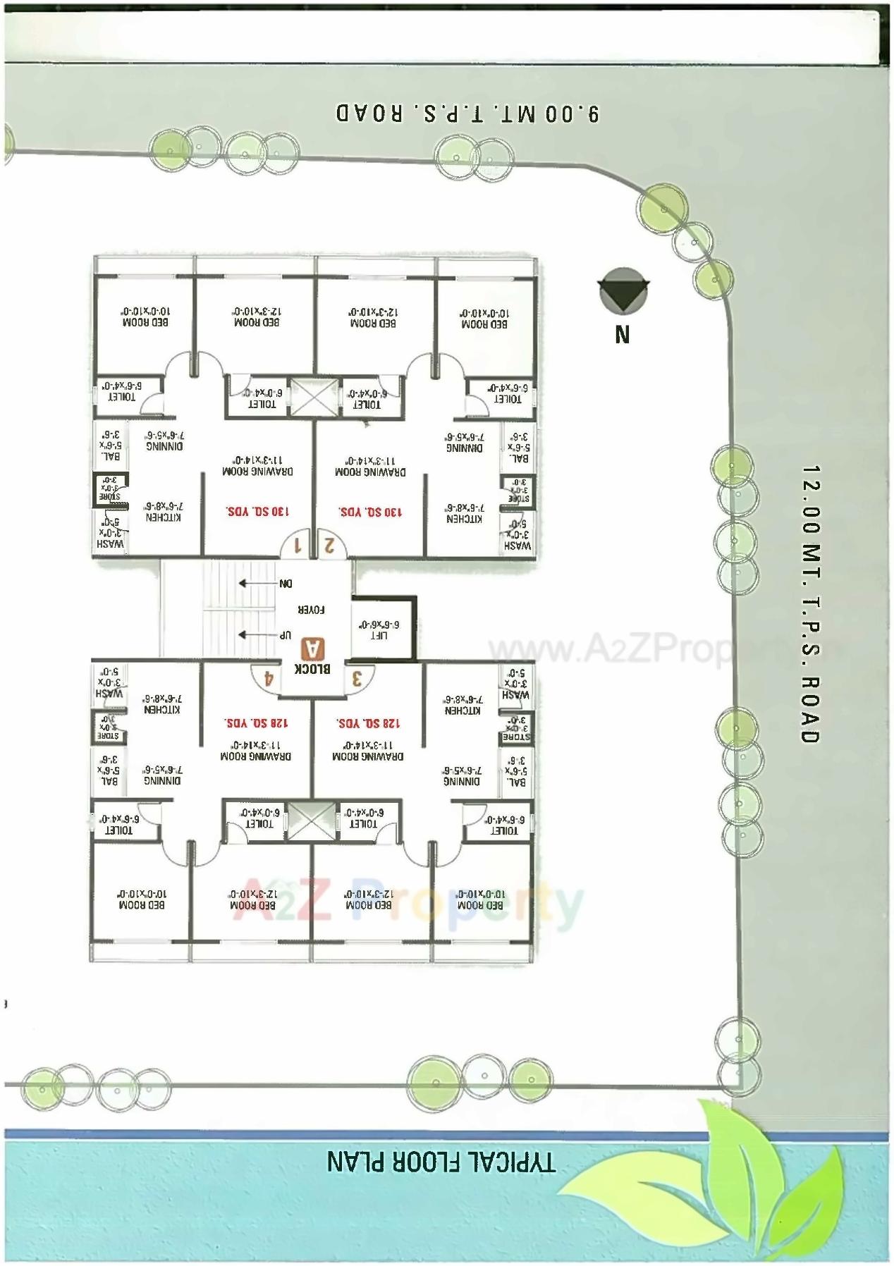 Layout of real estate project Nilkanth Recidency located at City, Ahmedabad, Gujarat