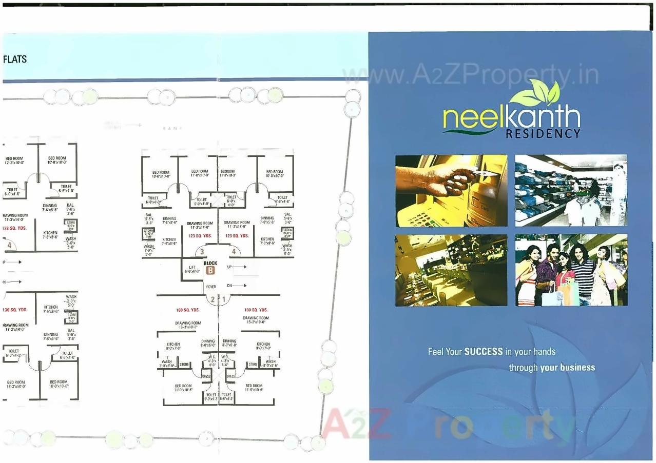 Layout of real estate project Nilkanth Recidency located at City, Ahmedabad, Gujarat