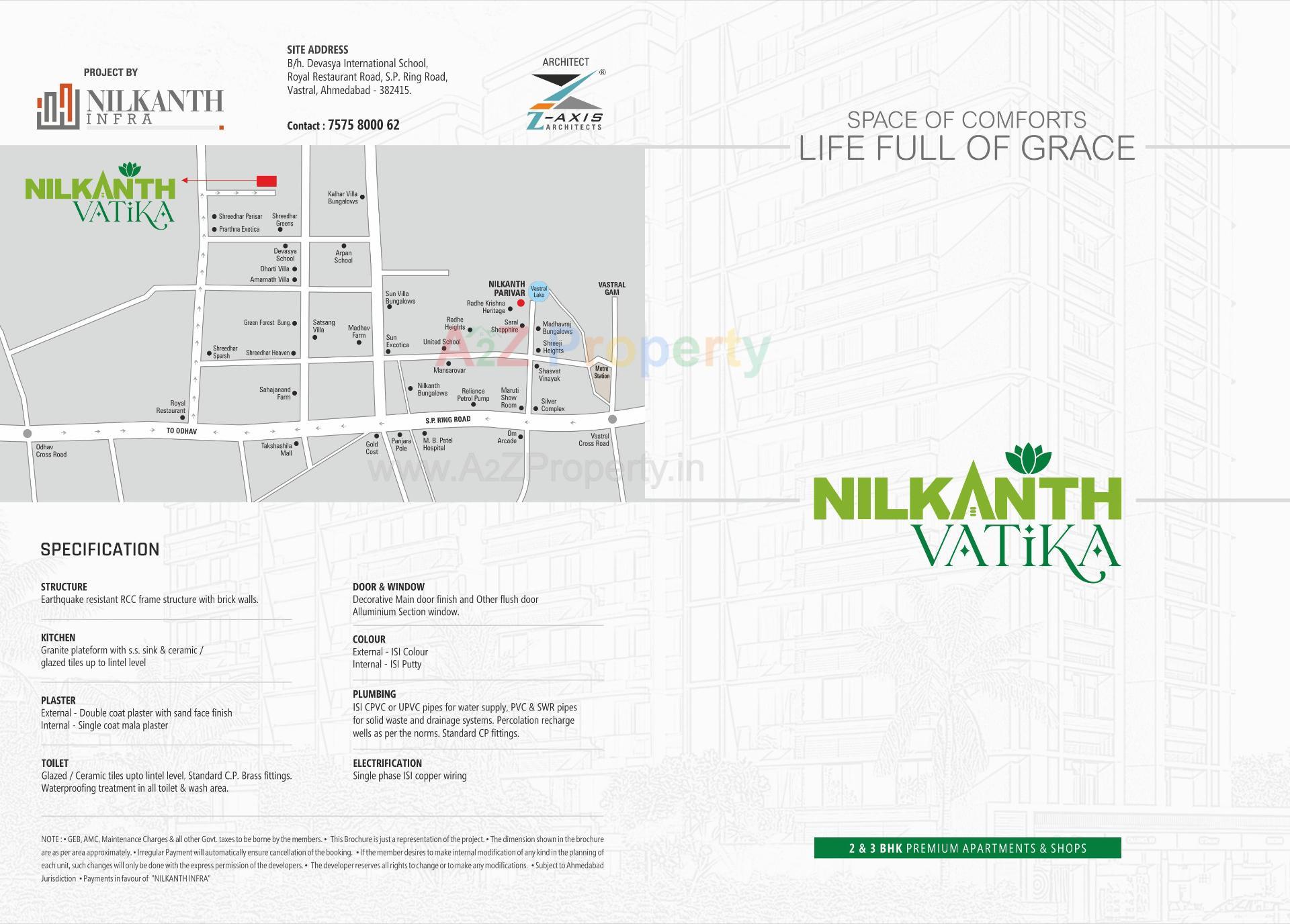  of real estate project Nilkanth Vatika located at Vastral, Ahmedabad, Gujarat