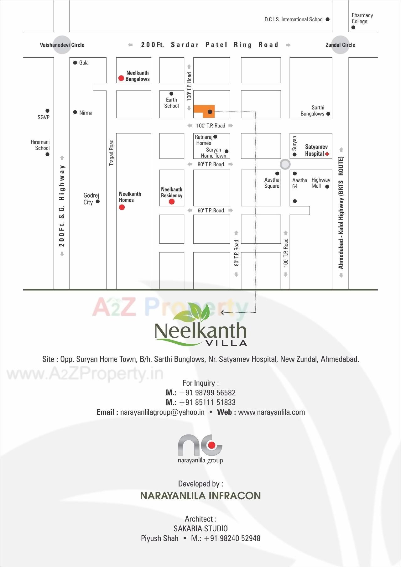  of real estate project Nilkanth Villa located at Zundal, Ahmedabad, Gujarat